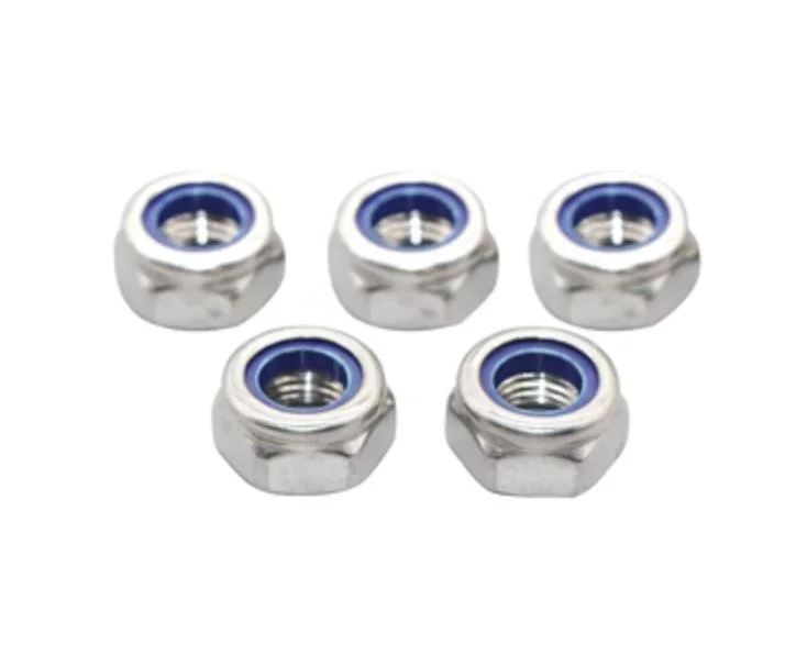 Stainless Steel Nylon Self-Locking Hex Nuts Locknut Slip Lock Nut