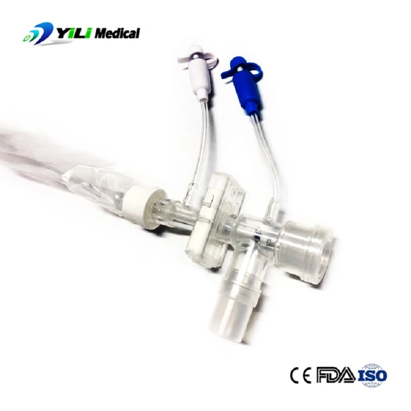 Medical 24h/72h PVC système de cathéter d'aspiration fermé Disposables Tube d'aspiration trachéale