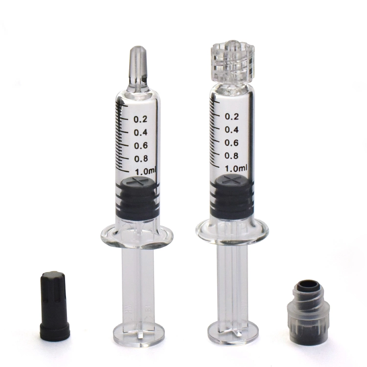 Glass Empty Prefilled Syringe Pharmaceutical Use 1ml 2.25ml 3ml 5ml Luer Lock or with Needle