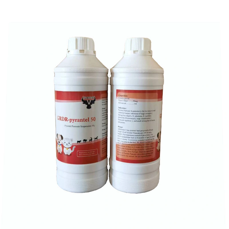 Pyrantel Pamoate Suspension 5% Veterinary Drug High quality/High cost performance 