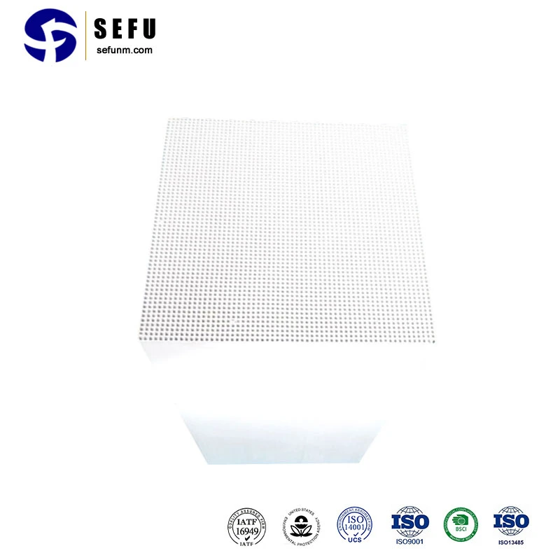 Sefu China Storage Media Suppliers Cordierite-Mullite Ceramic Honeycomb Filter Thermal Regenerator for Rto Heating Furnace