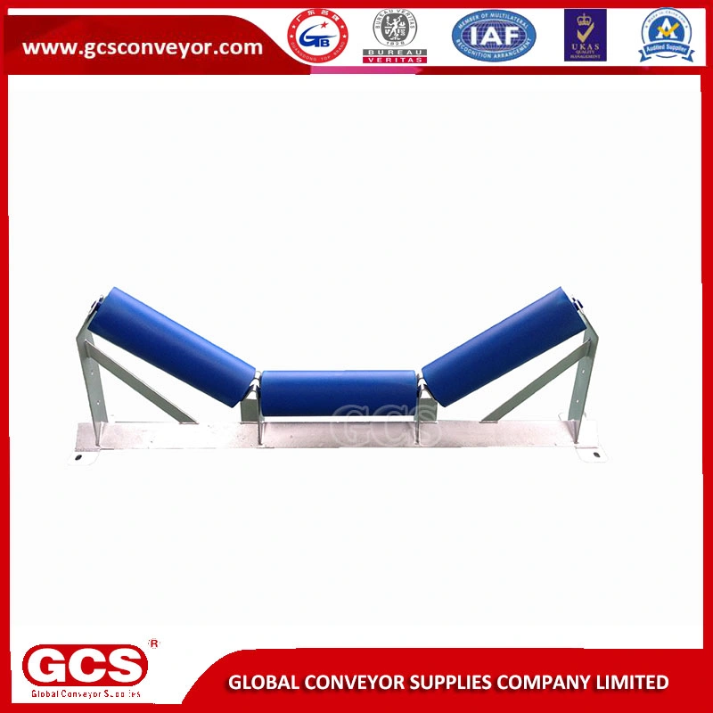 Gcs Steel Trough Idler Roller Mining Belt Carrier Roller