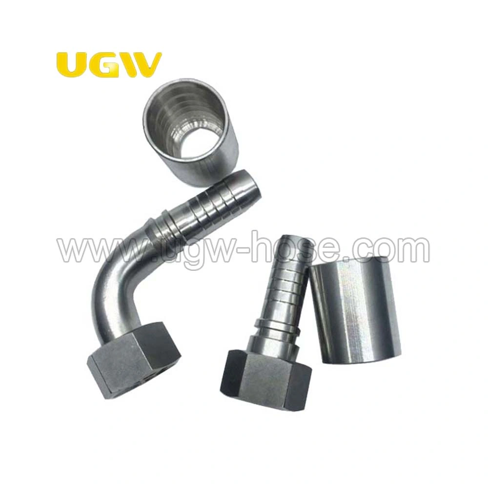 Galvanized Carbon Steel Crimping Hydraulic Hose Ends Fittings