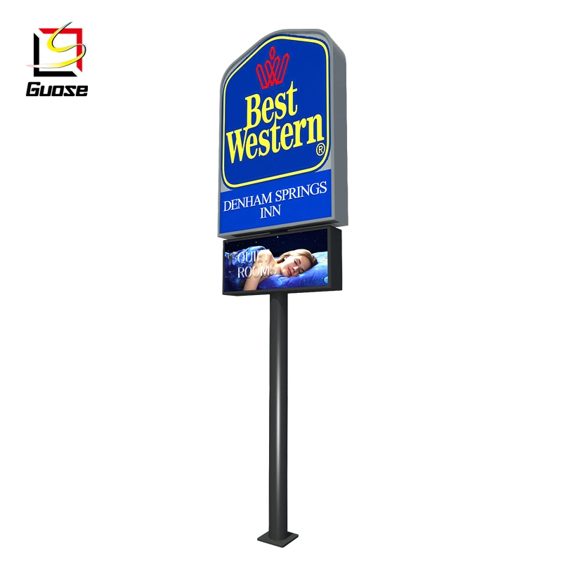 Standing Pylon Advertising LED Price Sign Gas Station Screen CNG Home Filling Station