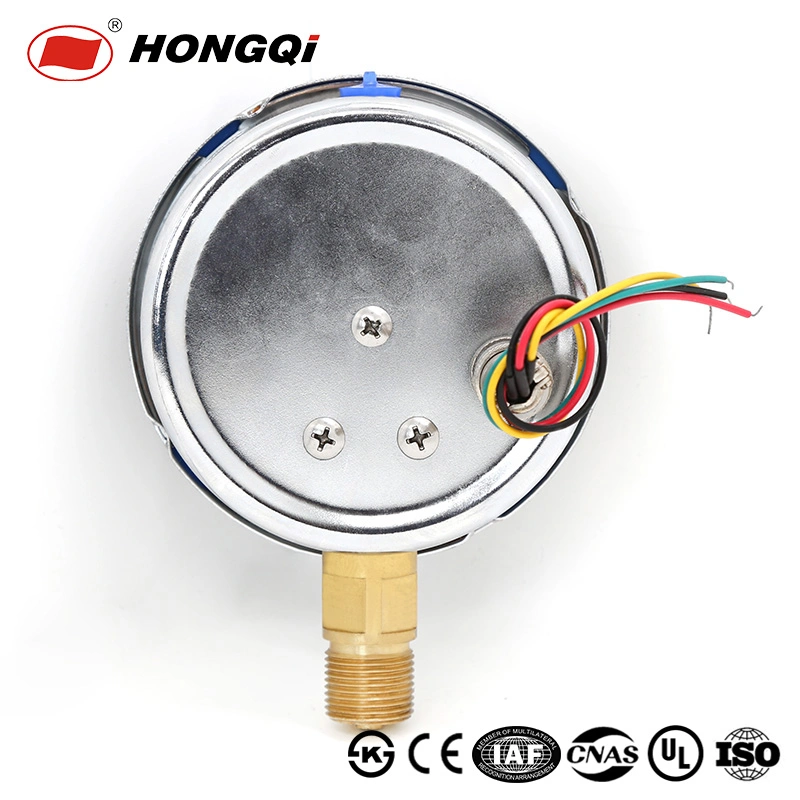 Hongqi 100mm Electric Contact Low/High Limit Pressure Gauge for Industrial, Civil