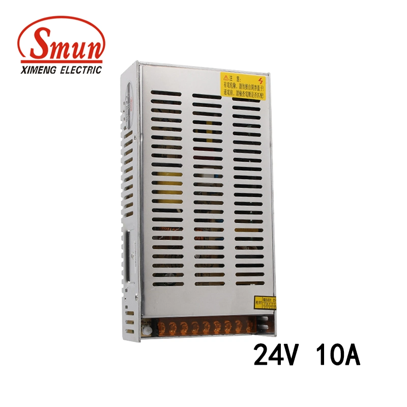 Smun S-250-24 250W 24VDC 10A IP20 AC-DC Power Supply Converter