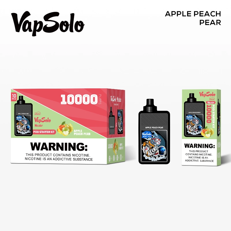 Vapsolo Factory Cheap Price 9K Puff Replaeable Pods Master 10000 Disposable/Chargeable Vapes