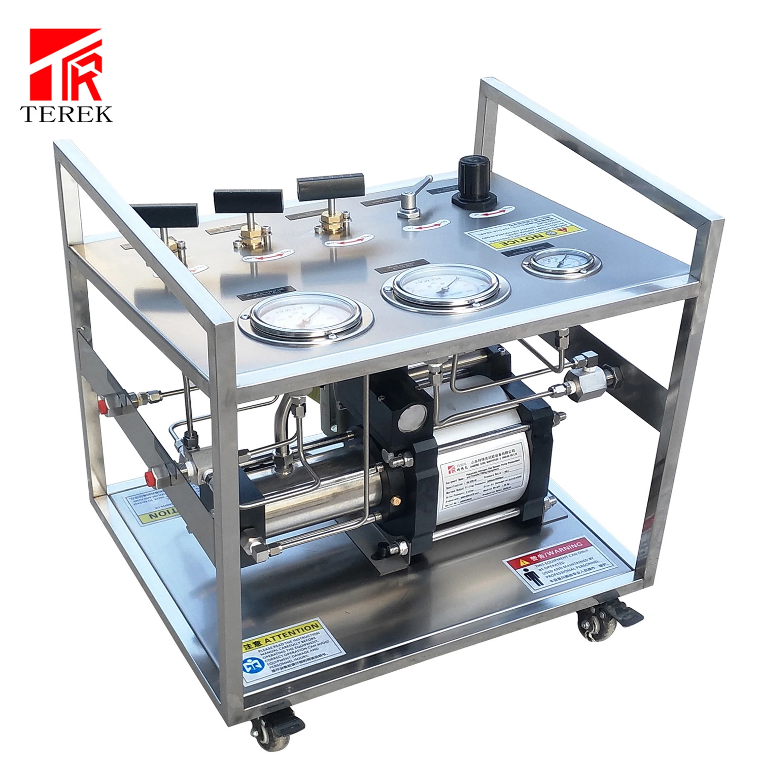 Terek Double Stage Pneumatic Booster Pump System for Safety Valve Test Bench Testing