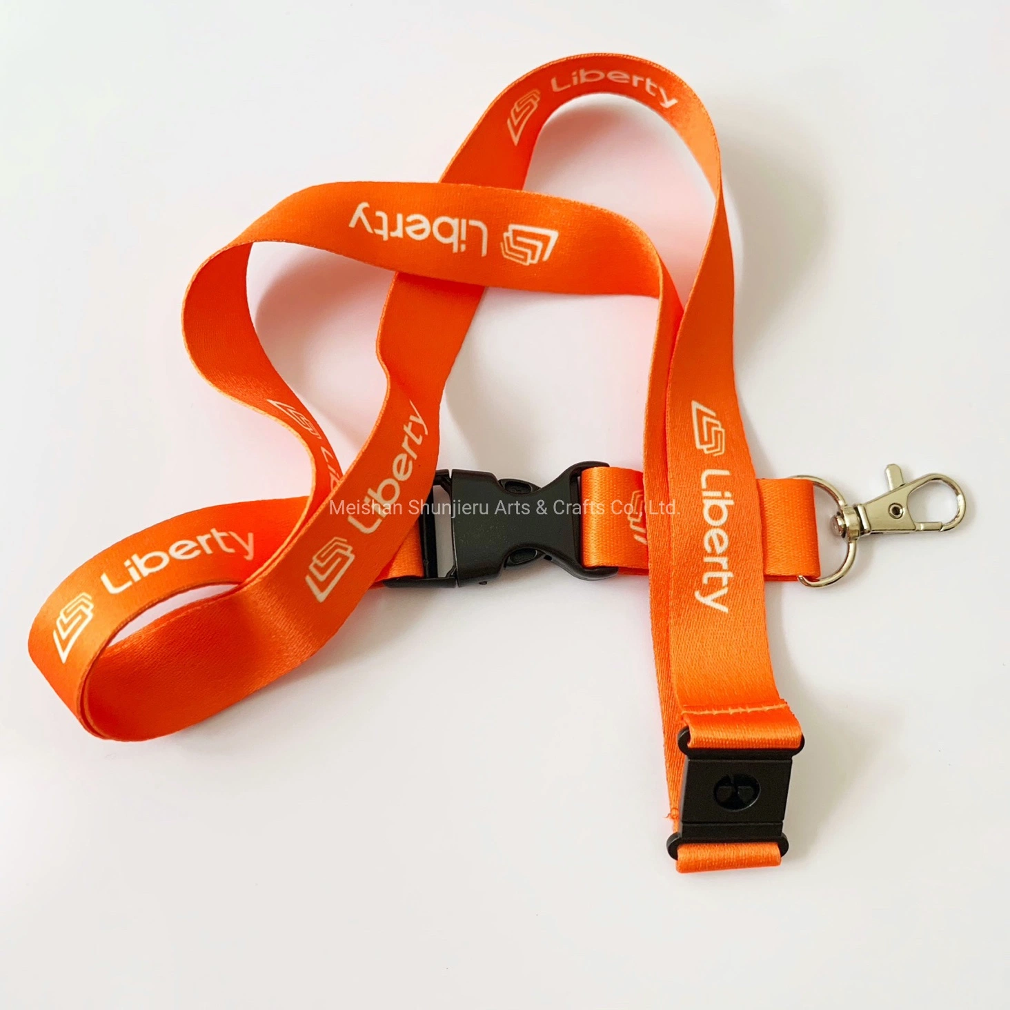 Factory Direct Sale Screen Printed Logo Neck Strap ID Lanyard with Badge