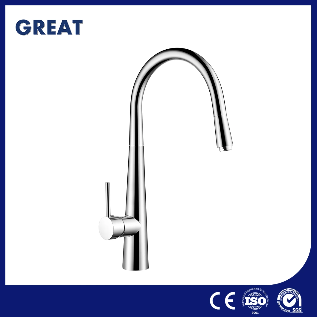 Great Black Pull-Down Kitchen Faucet Manufacturers Kitchen Faucet Brushed Nickel Gl90104m104 Chrome Pull-out Kitchen Faucet Smooth Kitchen Faucet with Sprayer