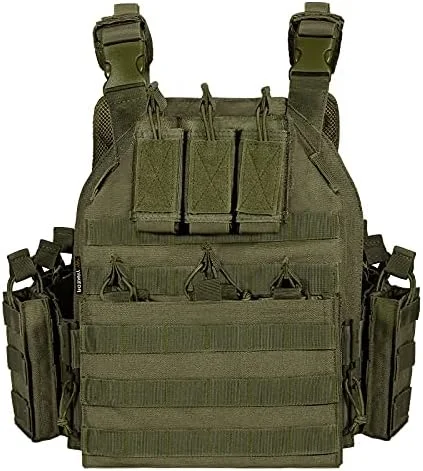 Plate Carrier Multicam 1000d Nylon Durable Lightweight Tactical Vest