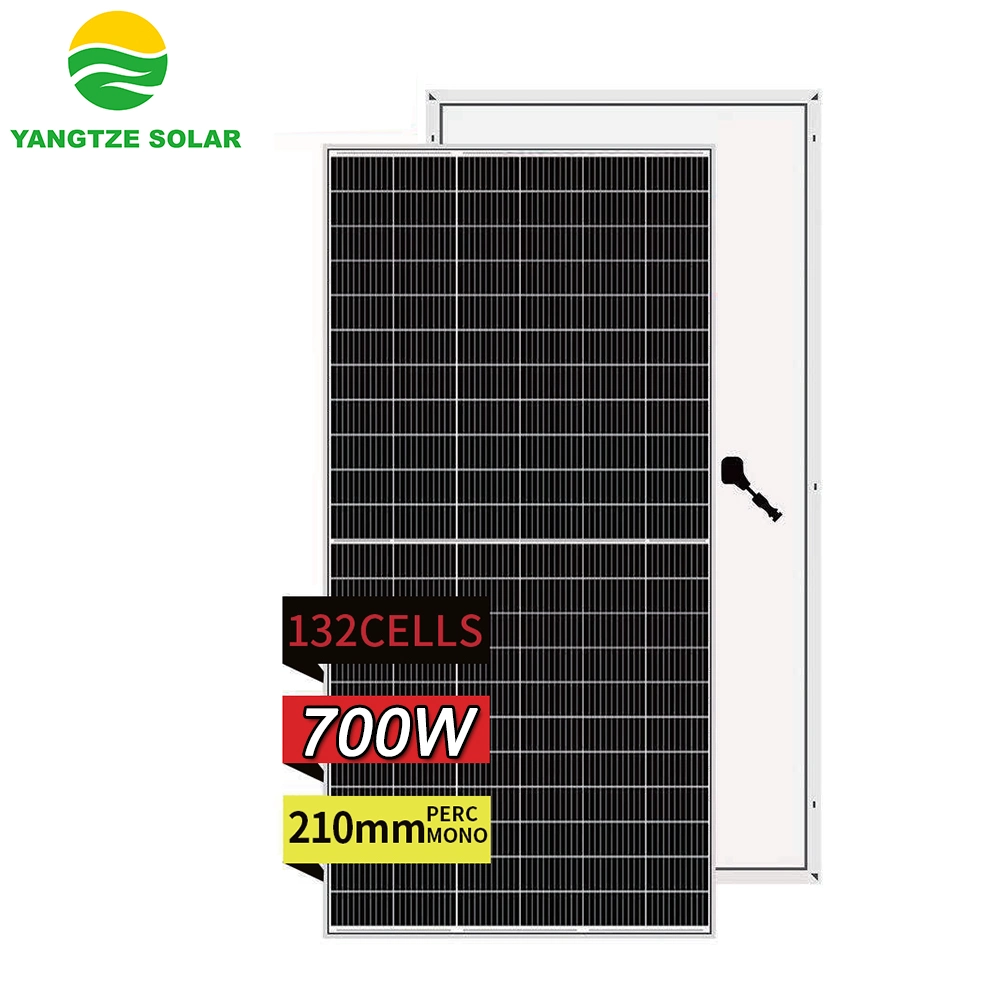 700W 690W 680W Half Cell Cheap Price Monocrystalline Solar PV Module Whole Solar Panel for Solar Energy System