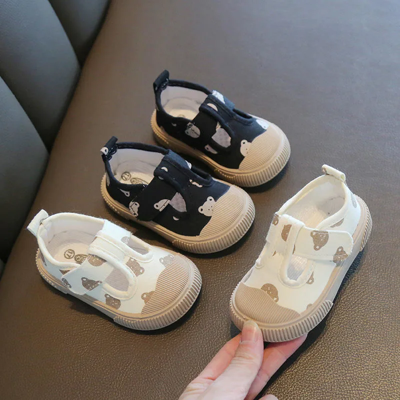 Jungen Mädchen Kleinkind Schuhe Baby Weiche Sohle Leinwandschuhe