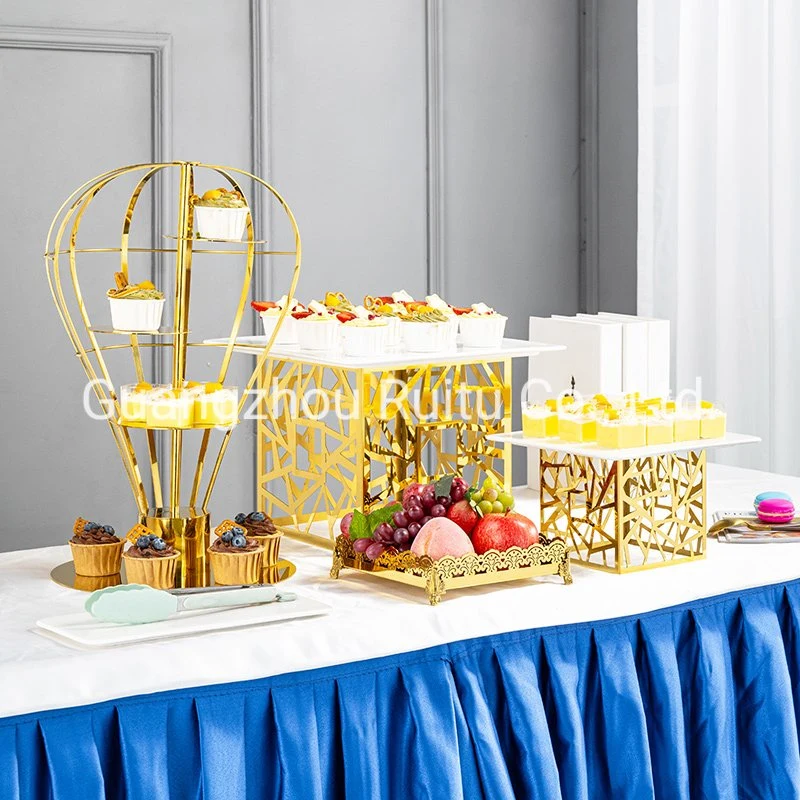 Restaurant Catering Kombinierte Servieren Cupcake Dessert Buffet Set Treppen Natürlich Massive Regale Keramikplatten Holz Kuchen Buffet Lebensmittel Display Stehen