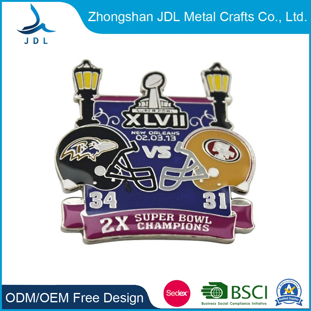 Factory Metal Printing Logo Design Bee Wholesale Clip Coin Chain Cartoon Design Enamel Lapel Pin (439)