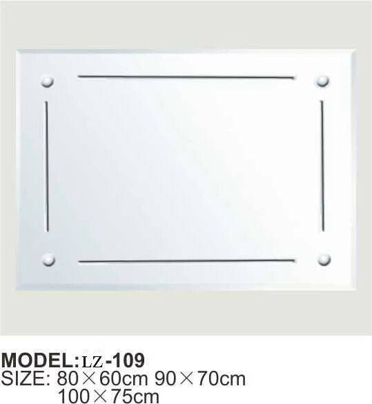 Rectangle de vente chaude claire slivoïde étanche Salle de bains miroir (LZ-103)