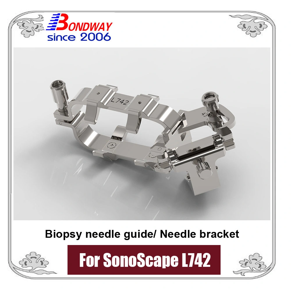 Transductor de ultrasonido lineal Sonoscape L742 Alta calidad de aguja de biopsia Guía para el transductor de ultrasonidos, el soporte de aguja de biopsia