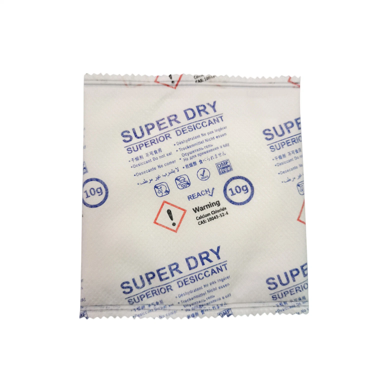 DC-10g Desiccant Calcium Chlorde Based Moisture Absorbent in Double Packages for Ready-Made Garments