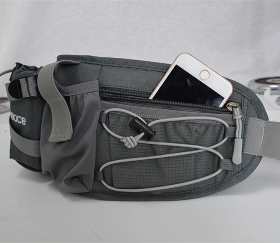 Multi Pocket Waist Bag with Water Bottle Holder Sports Belt Bag Travel Pocket Running Pouch Belt, Adjustable Band for Workout Outdoor Hiking Wbb14054