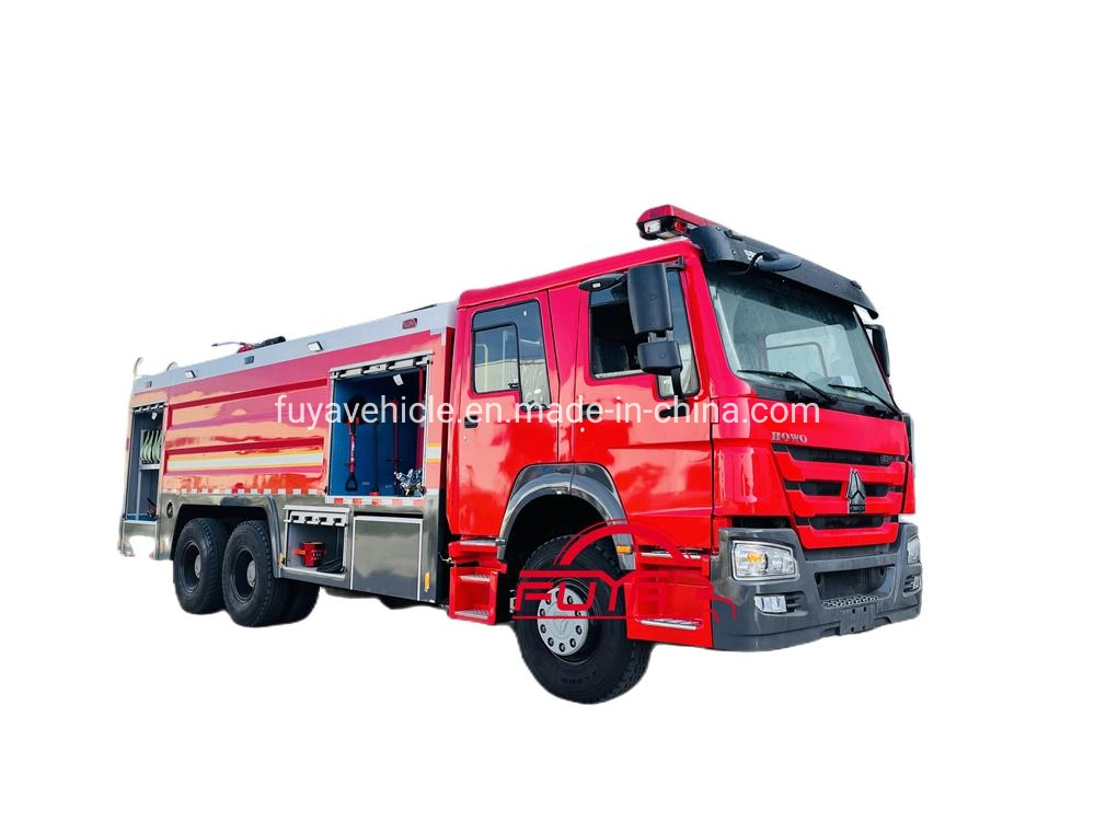 6X4 Cummines 550HP HOWO 14 Ton 14000 Liters Dry Powder Fire Extinguisher Truck