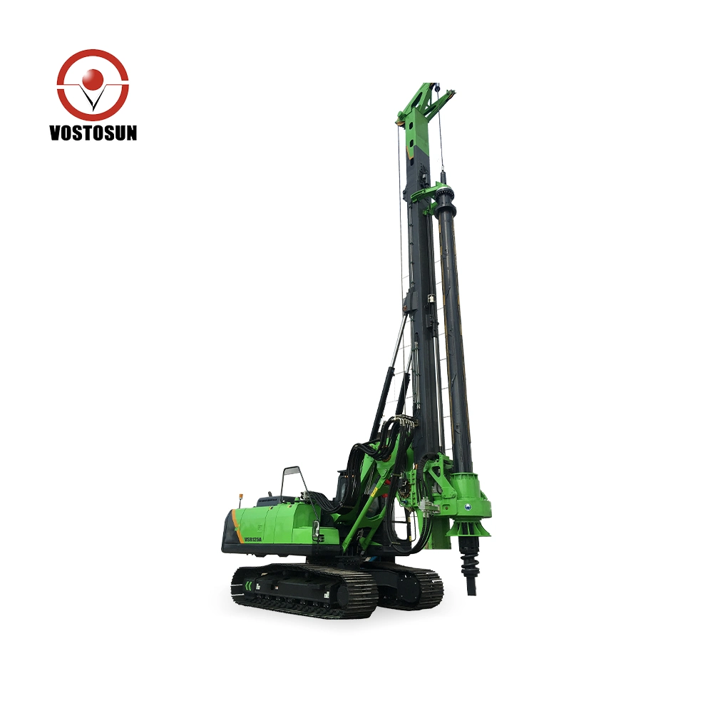 Hydraulic Crawler Based Top Driven Rotary Power Head Water Well Drilling Machine with Drilling Equipments