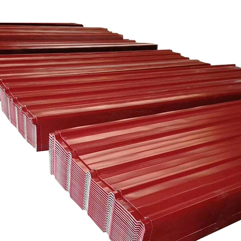 Zinc Painted Surface Roofing Sheet Factory Colorful Metal PPGI Corrugated Steel Plate