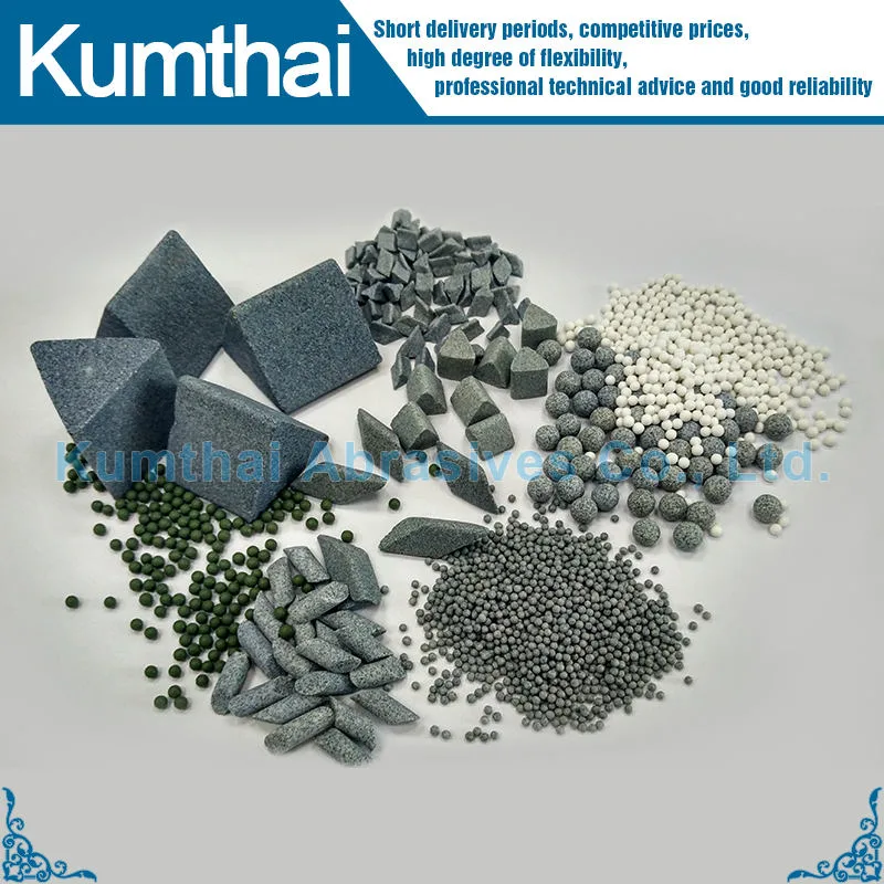 Ceramic Grinding Polishing Abrasive Stone Media Chips for Surface Treatment