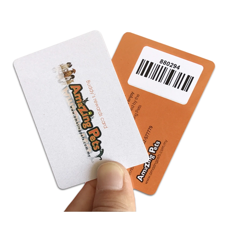 Tarjeta inteligente RFID de plástico CR80 13,56MHz personalizada al por mayor