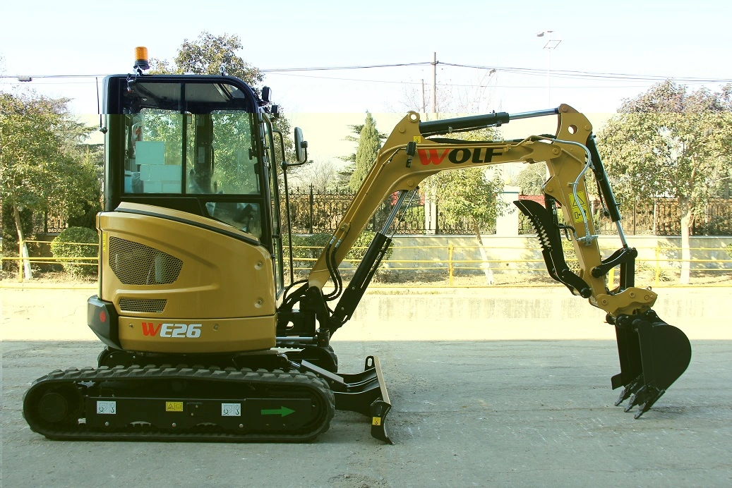 Canada Popular Mini Bagger Crawler Excavator 2.6ton Hydraulic Excavator From Wolf