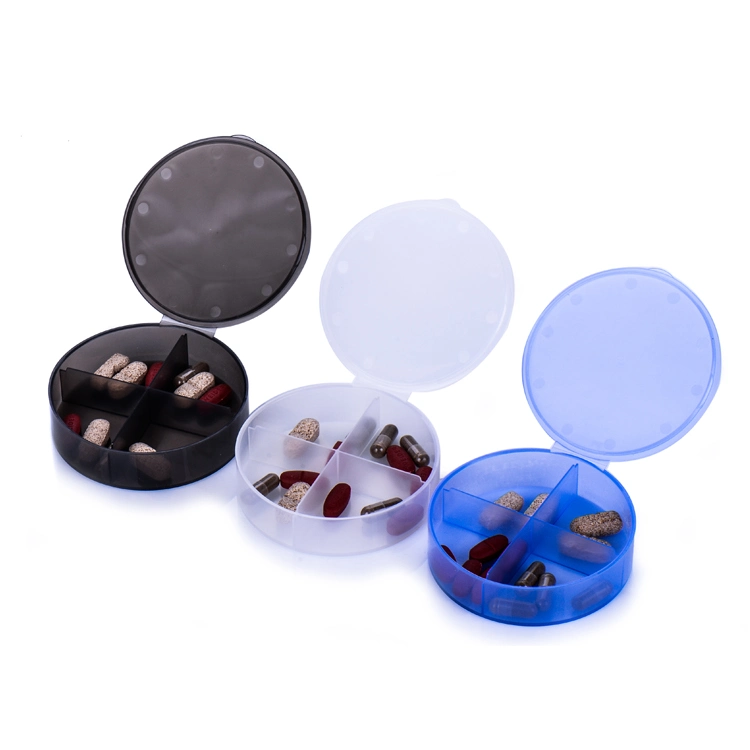 Portable Medical Products New Travel Round Pill Organizer Case
