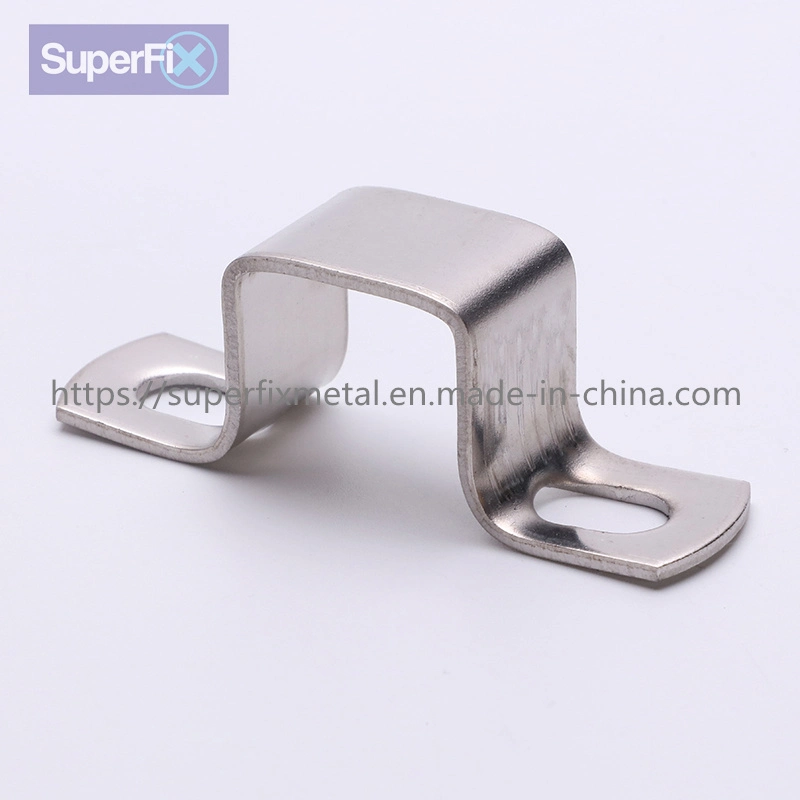 M-Type Stainless Steel Double Line Clamps Instrument Line/Wire/Tubing/Gas Pipe Cable Clamp Building Installation Fixed Clip