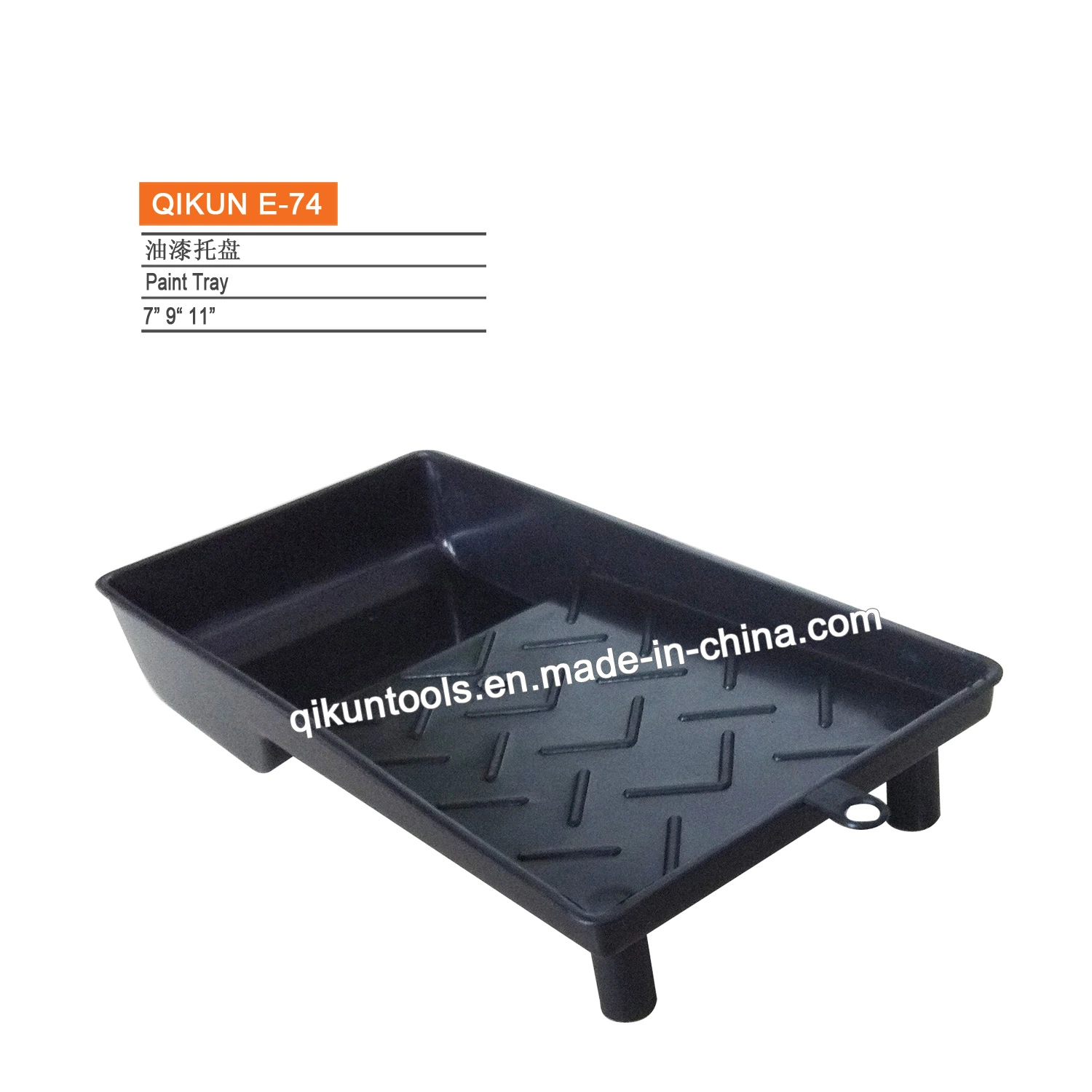 E-78 Hardware Decorate Paint Hand Tools Square Shape Black Color Plastic Paint Tray