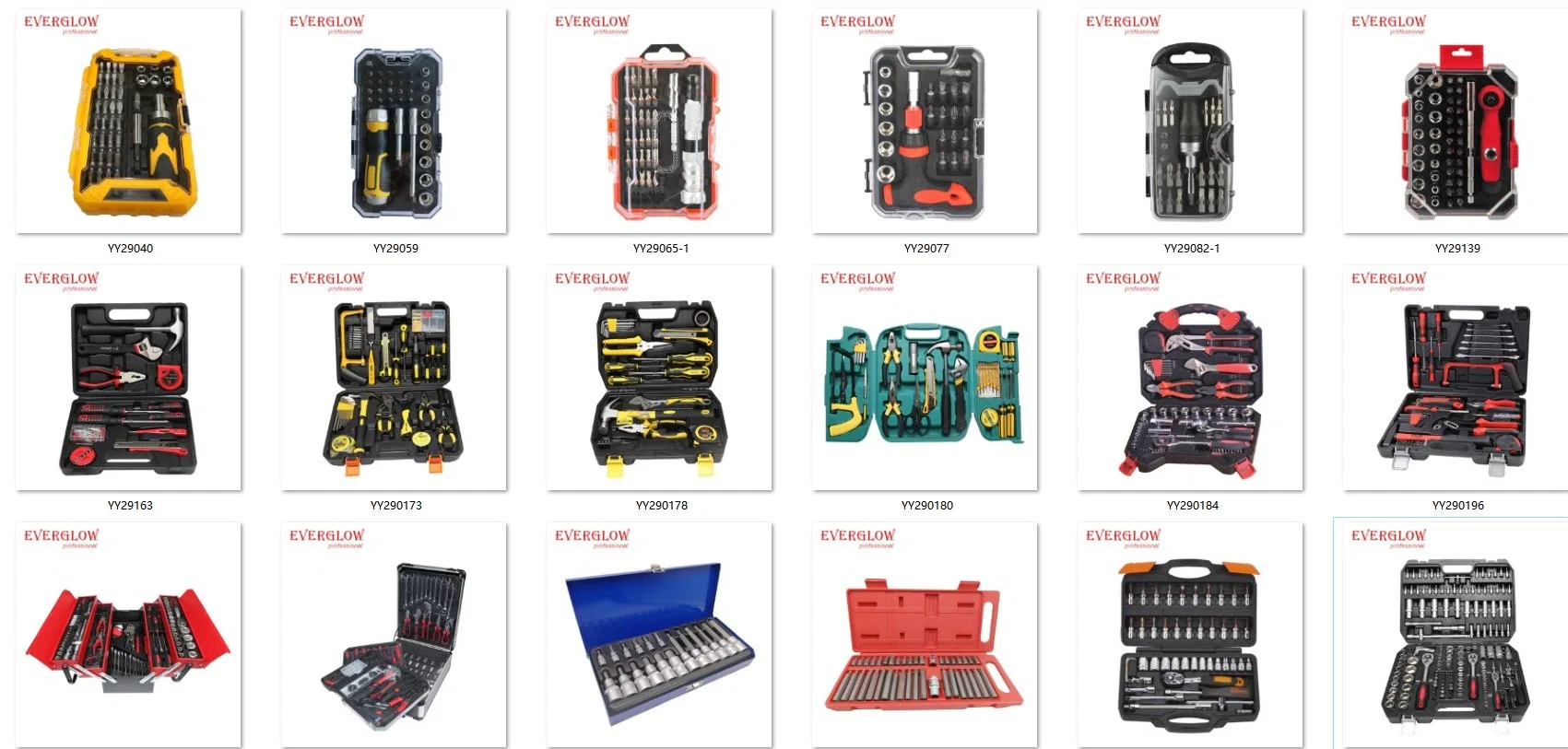 42pcs de embalaje Caja de plástico de reparaciones del hogar Kit de herramientas de mano Set