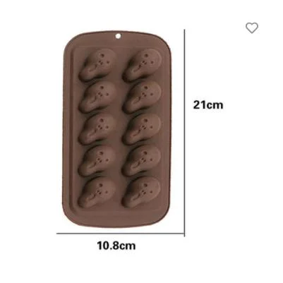 Moules en silicone personnalisés pour chocolat en forme de squelette. Moules en silicone de qualité alimentaire pour chocolat et bonbons.