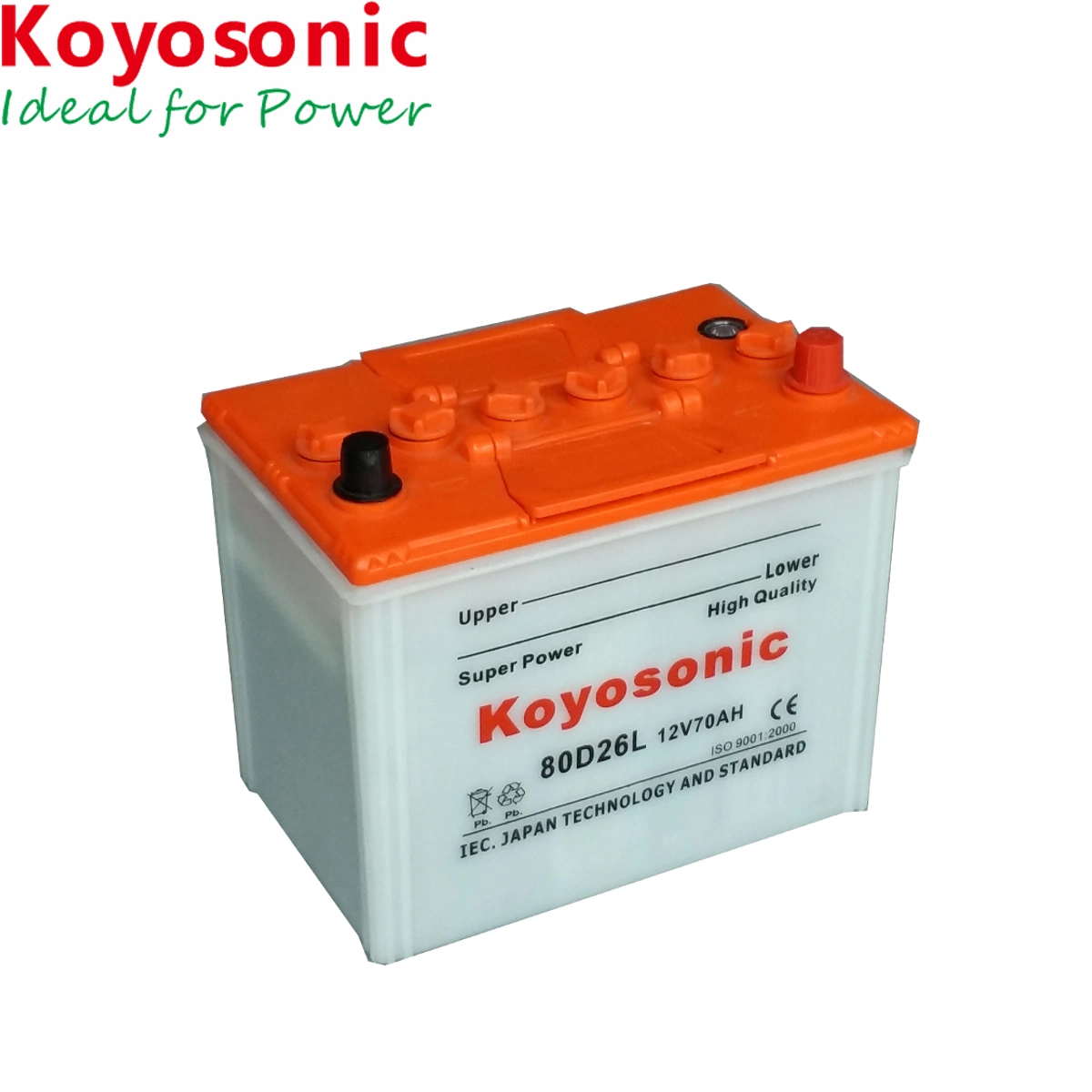 Cheap Price Battery Dry Charged 80d26r Car Battery 12V 70ah Automobile Battery Dry Auto Starting Battery Wholesale/Supplier Car Battery