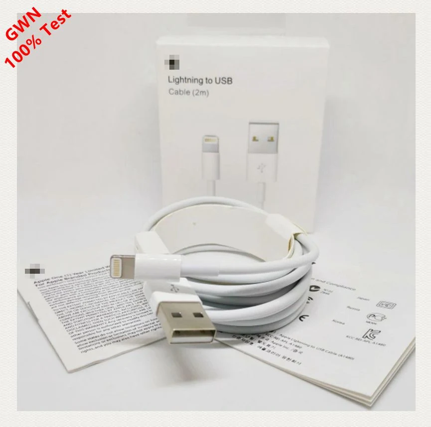 En gros Lightning original vers USB 3m/2m/1.5m/1m/0.5m/0.25m câble pour iPhone Apple 6 plus 6s 11 12 Mini PRO Max adaptateur électrique Câble de chargeur 20 W.