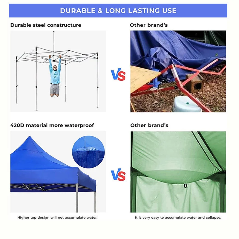 Outdoor Tent Awning Canopy Folding Advertising Tent Outdoor Retractable Rainproof Sunscreen Camping Accessories