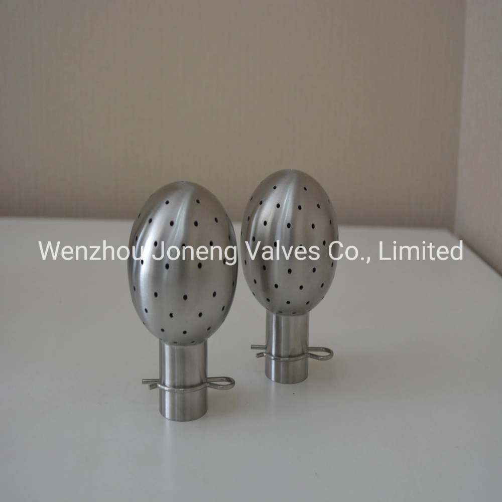 Joneng Sanitary Grade Stainless Steel Welded Pin Type Fixed Spray Cleaning Ball (JN-CB1004)