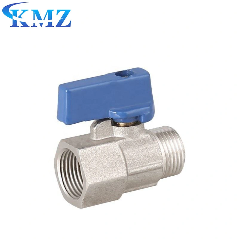 1/8" 1/4" 3/8" 1/2" Thread Mini Brass Ball Valve Bsp Male to Female Small Shutoff Valve