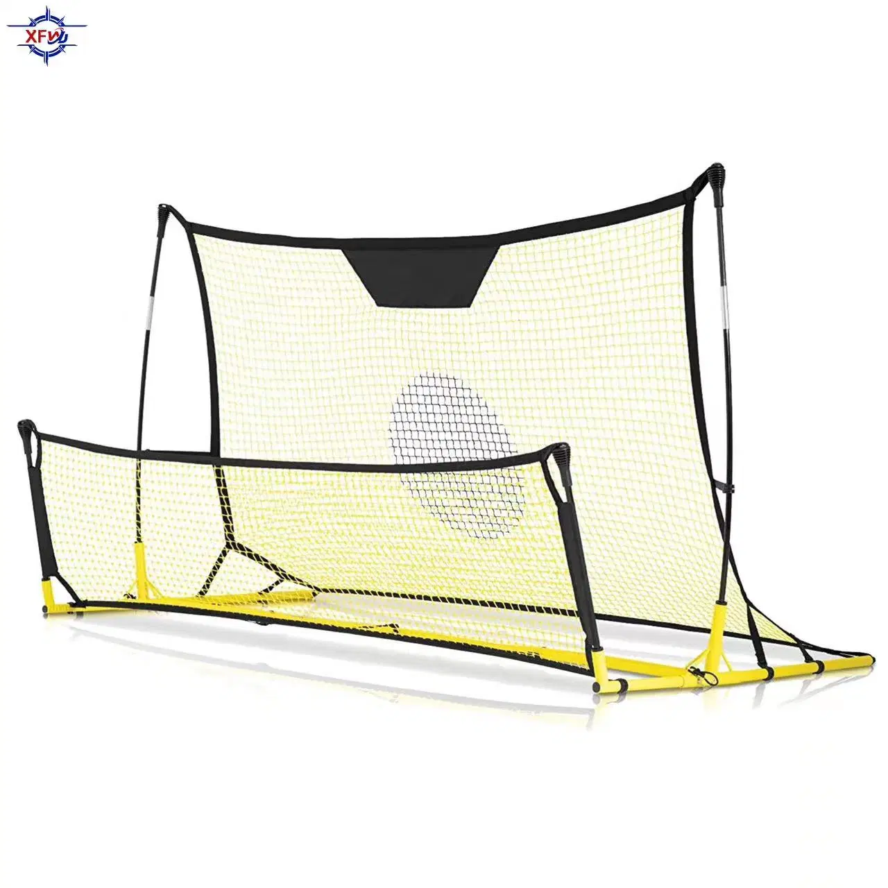 High and Low Double-Sided PE Knotless Netting Soccer Football Training Goals Equipment