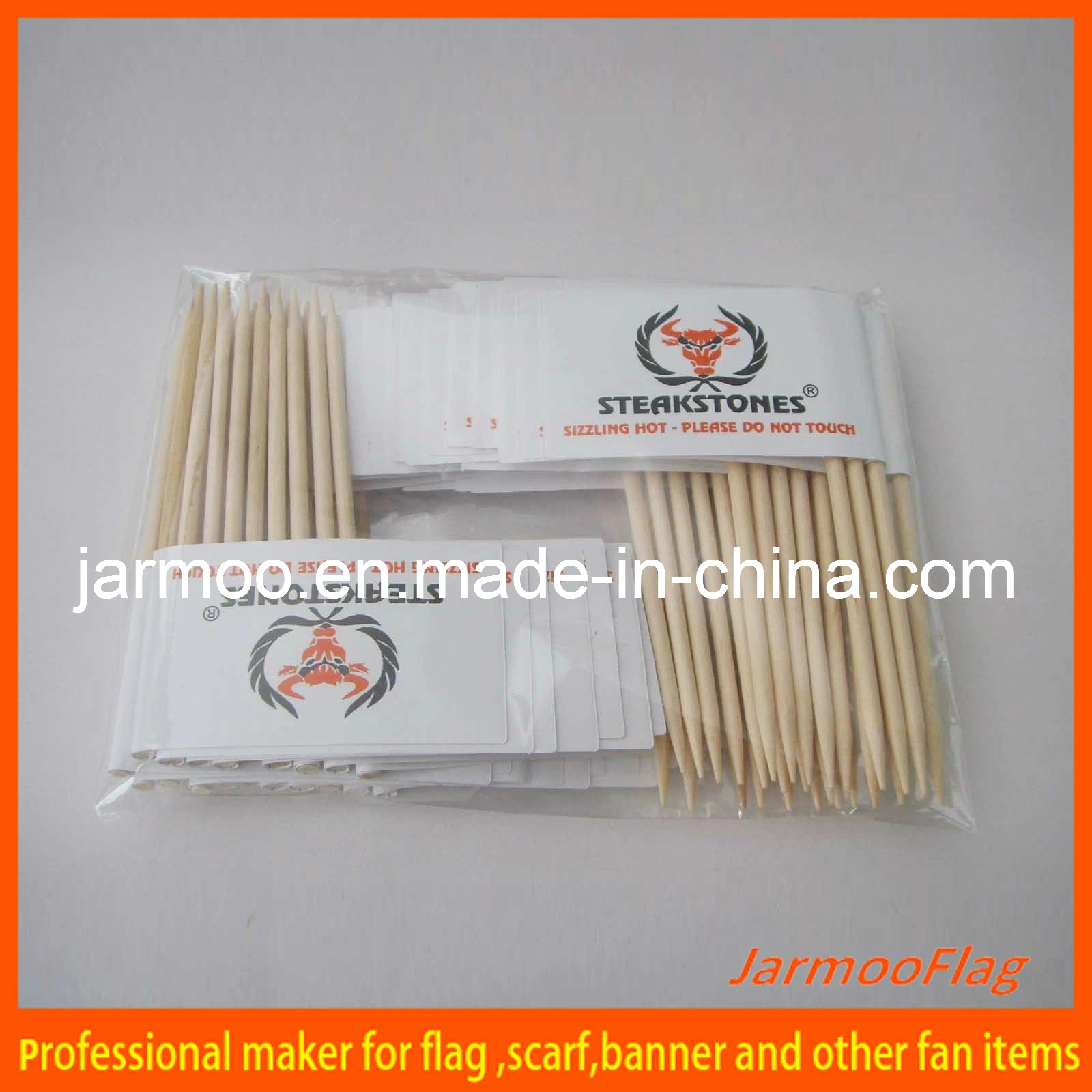 Digital Printed Bamboo Toothpick Paper Flag