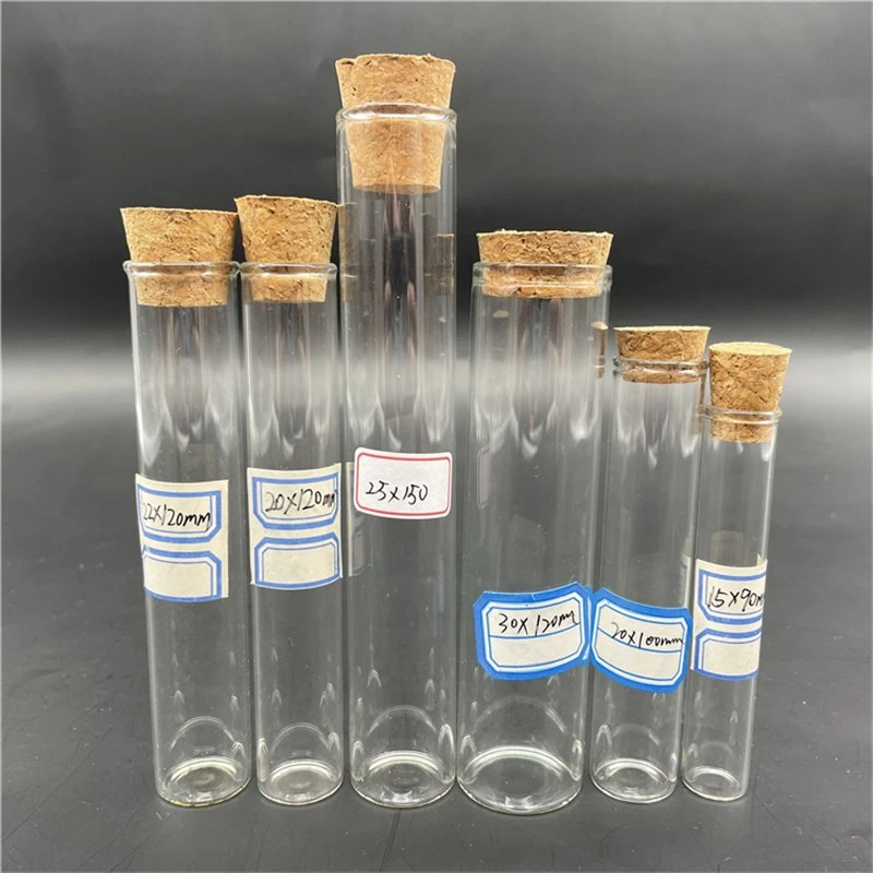 Borosilicate Glass Clear Cigar Packaging Tube Glass Test Tube for Cigar Packaging