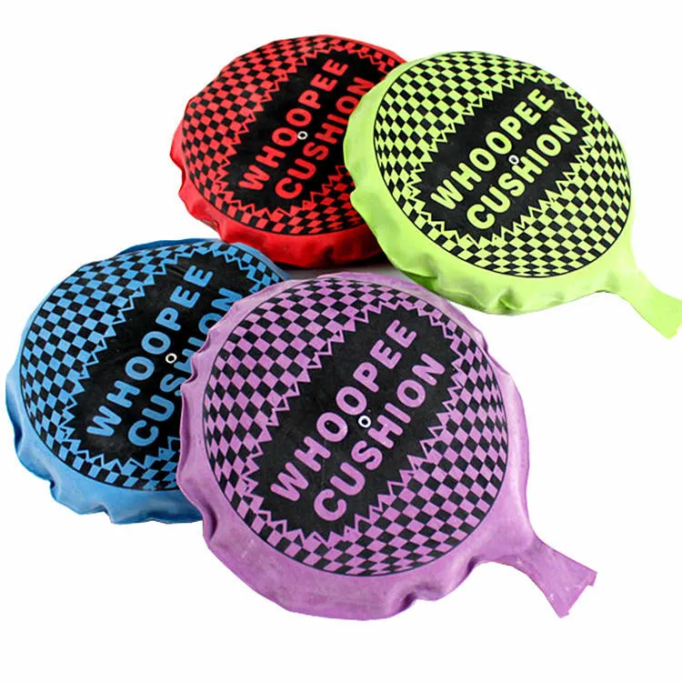 Customized Print Soft Funny Fart Balloon Joke Prank Office Party Toy Poo Bag Farting Whoopie Cushion Safety Trick Joke Toy