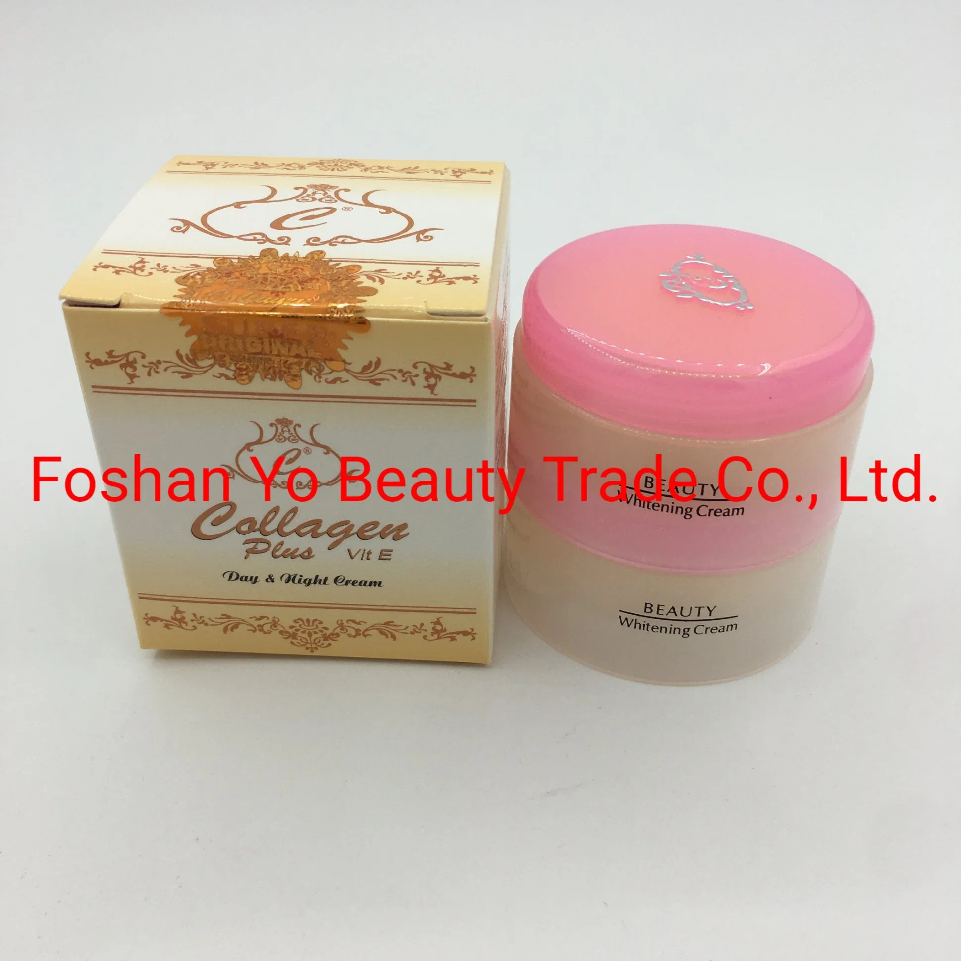 Collagen Plus Day & Night Facial Whitening Cream with Good Price Gold Sticker