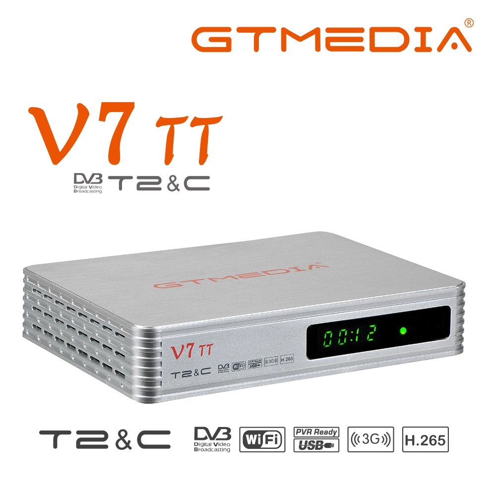 Gtmedia V7 tt H. 265 كبل DVB-T T2 J. 83b جهاز فك التشفير