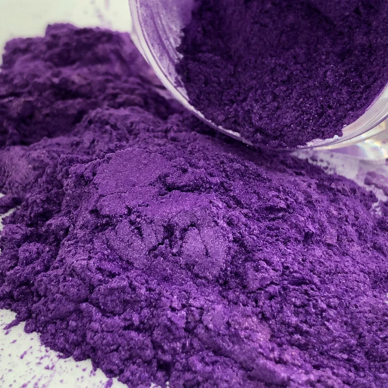 Glimmer Magic Violet Purple Beschichtung Kunststoff Glimmer Pulver P419 Perlmutt Pigmente