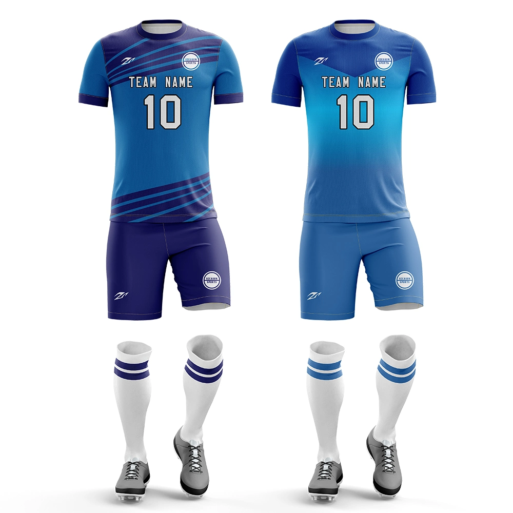 Custom Design Man Soccer Team Jerseys Uniform Set Breathable Sublimation Football Shirt