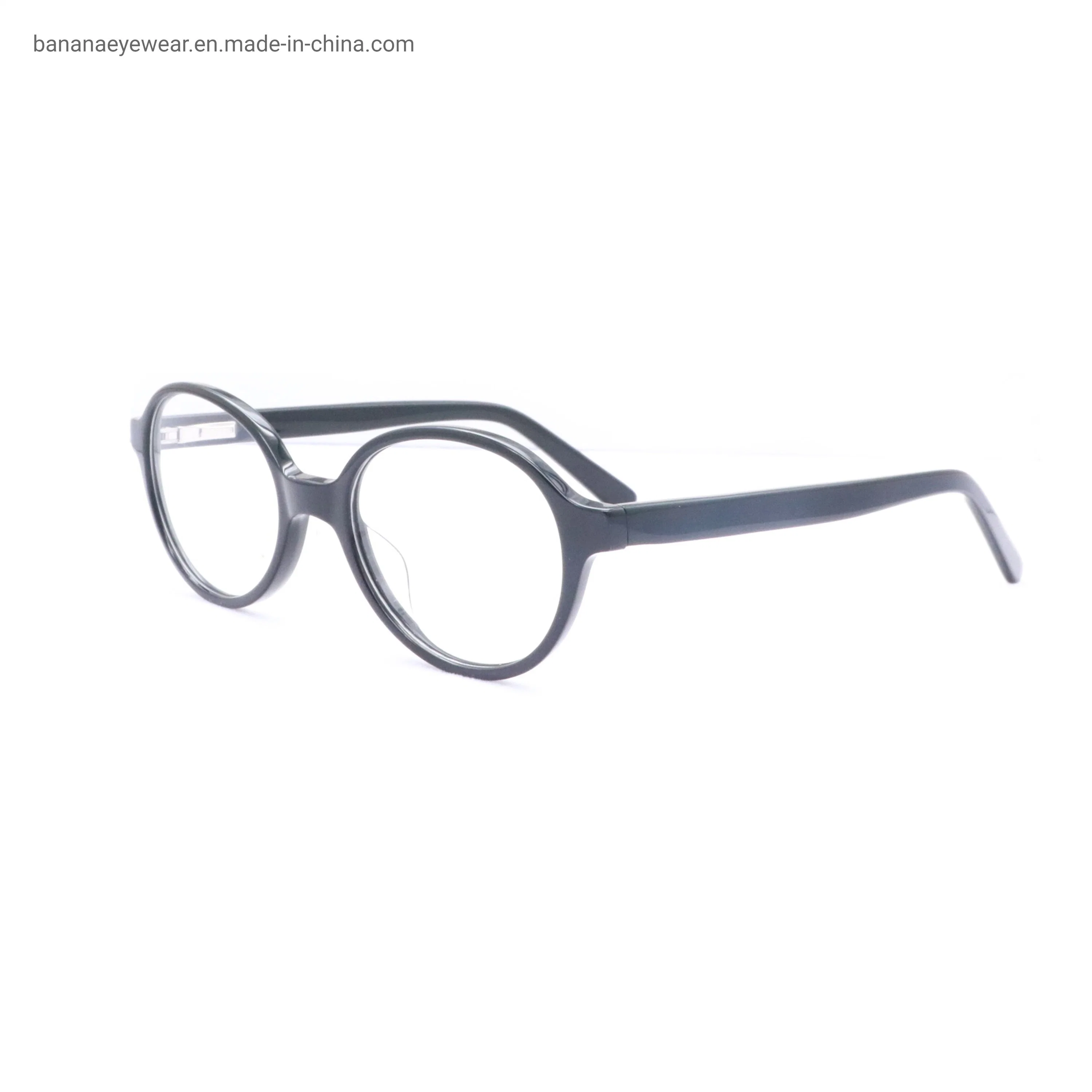 Ready to Ship Retro Round Acetate Anti-Blue Light Lens Kids Eyeglasses Frames