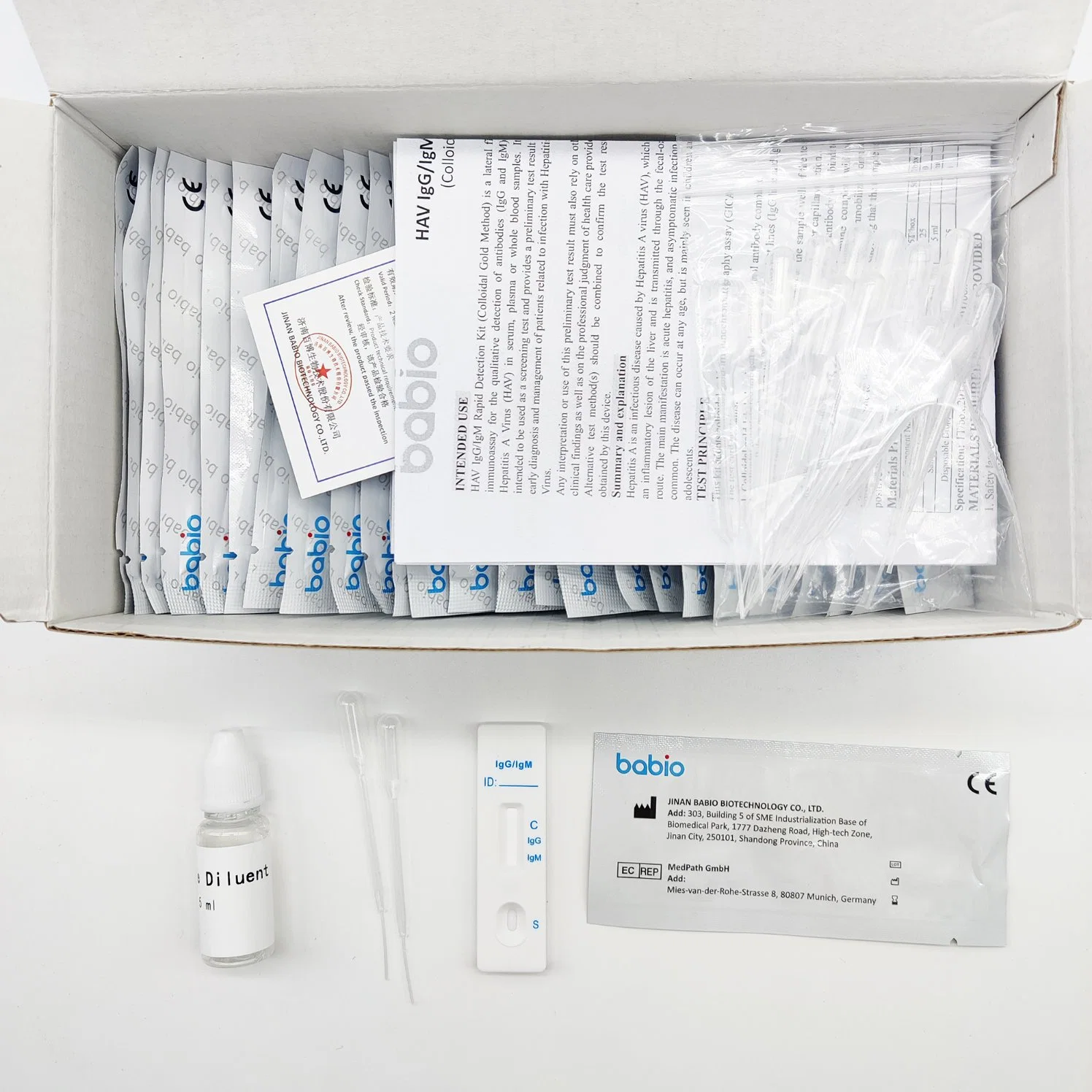 Factory Wholesale/Supplier Price HAV Hepatitis a Diagnostic Rapid Test Kits