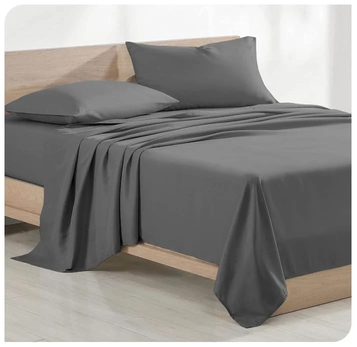 Modern and Fashionable Factory Wholesale/Supplier 300tc 100% Cotton Fabric Solid Color Bed Sheet Set